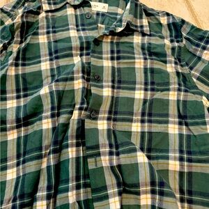 Men’s long sleeved Abercrombie and fitch patterned cotton shirt